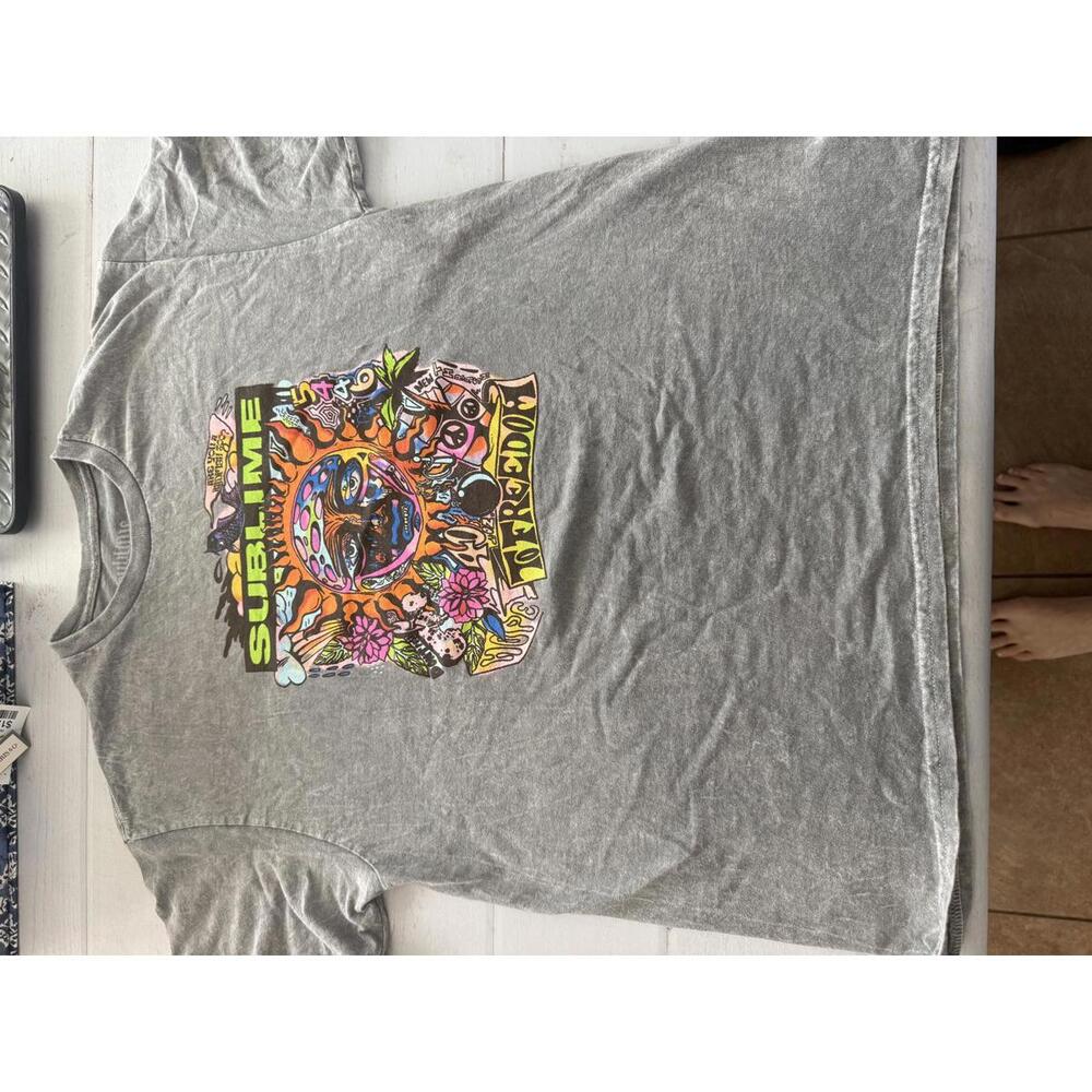 Sublime Graphic Print Grey T-Shirt